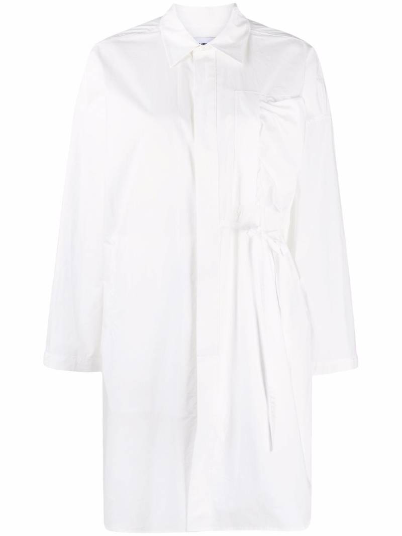 AMBUSH oversized waist-tie shirt dress - White von AMBUSH