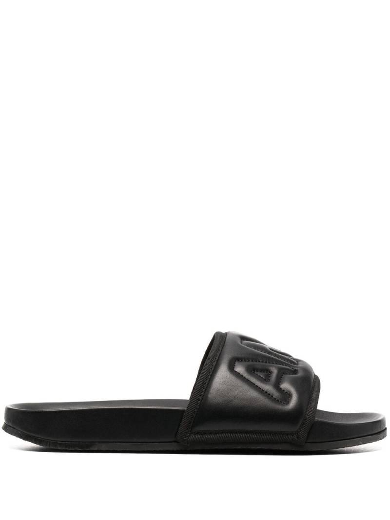 AMBUSH embossed-logo slides - Black von AMBUSH