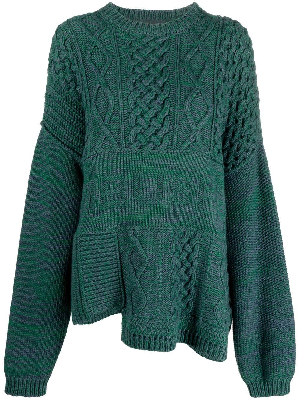 AMBUSH patchwork knit jumper - Green von AMBUSH