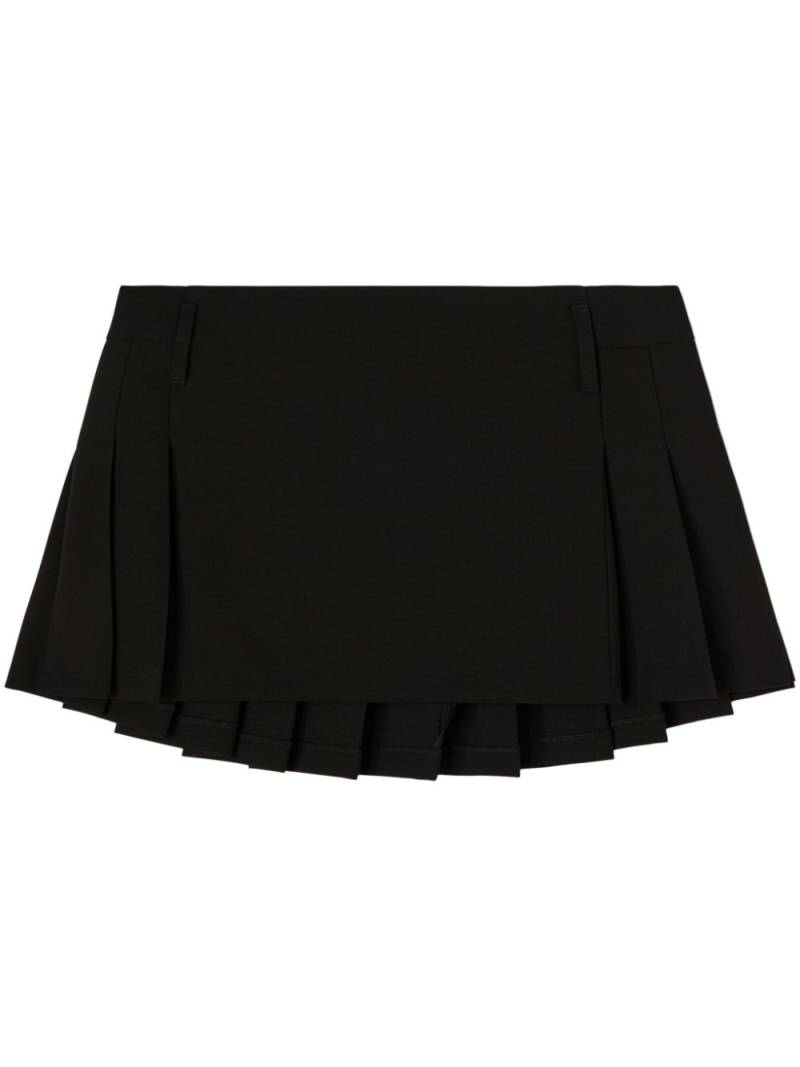 AMBUSH pleated virgin-wool miniskirt - Black von AMBUSH