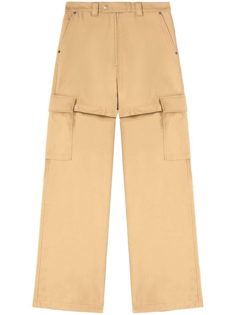 AMBUSH straight-leg cotton cargo trousers - Neutrals von AMBUSH