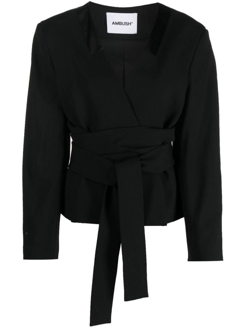 AMBUSH tailored tie-waist blazer - Black von AMBUSH