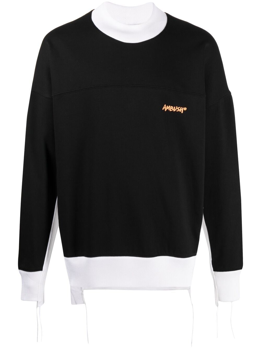 AMBUSH two-tone logo-print sweatshirt - Black von AMBUSH