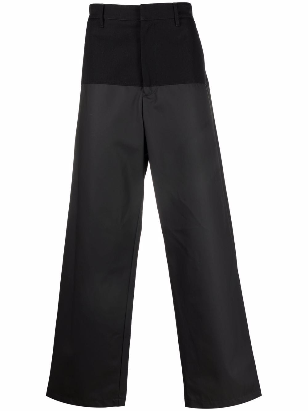 AMBUSH two-toned straight trousers - Black von AMBUSH