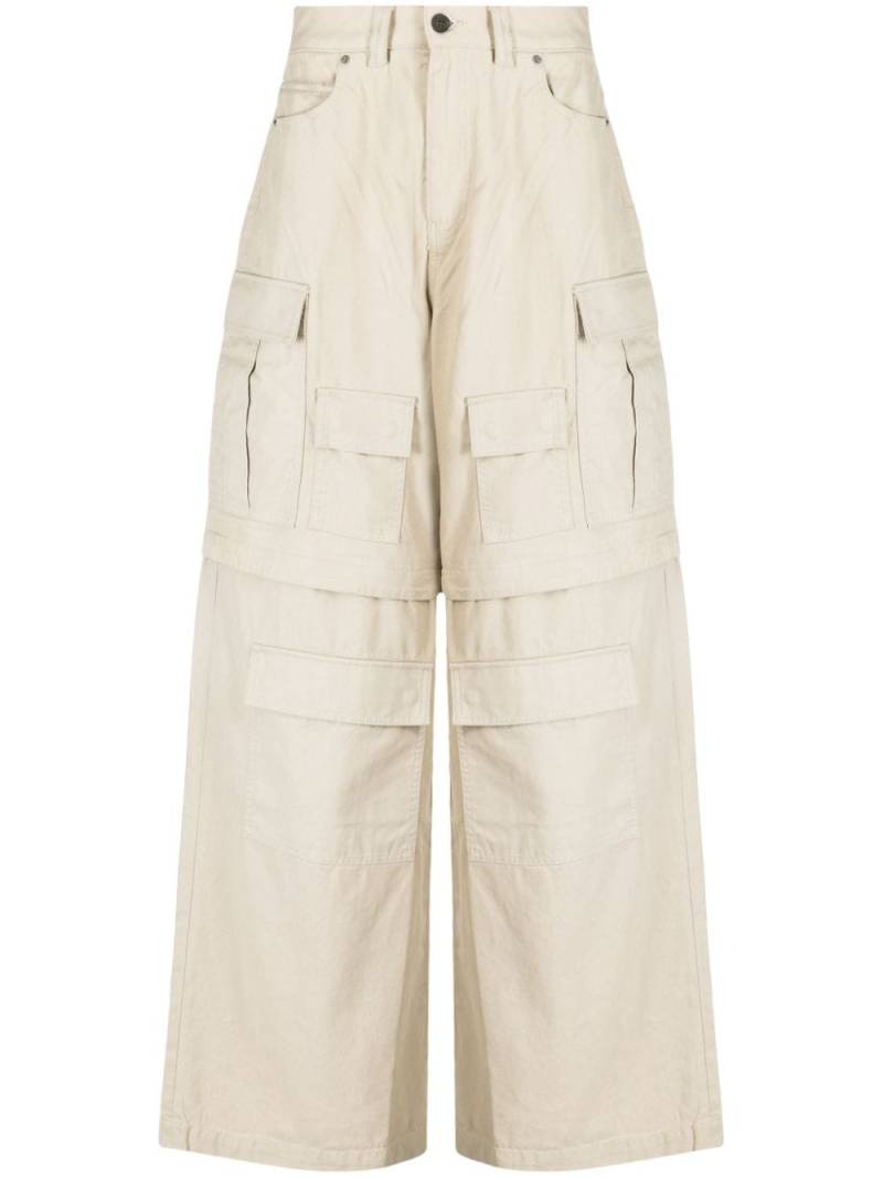 AMBUSH wide-leg cargo trousers - Neutrals von AMBUSH