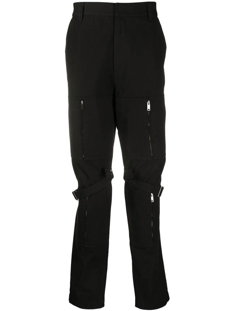 AMBUSH zipped detail cargo trousers - Black von AMBUSH