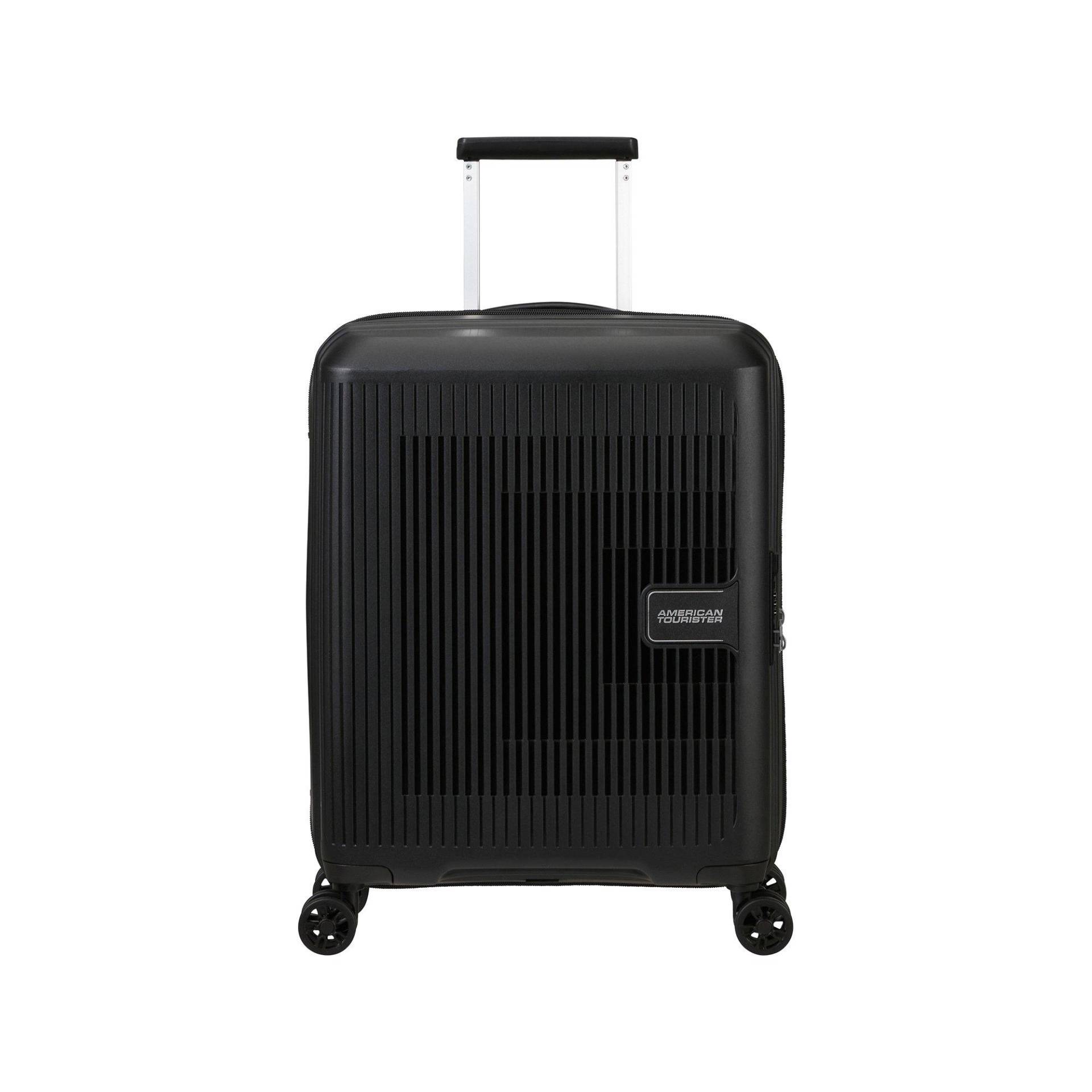 Hartschalenkoffer, Spinner Unisex Black 55 CM von AMERICAN TOURISTER