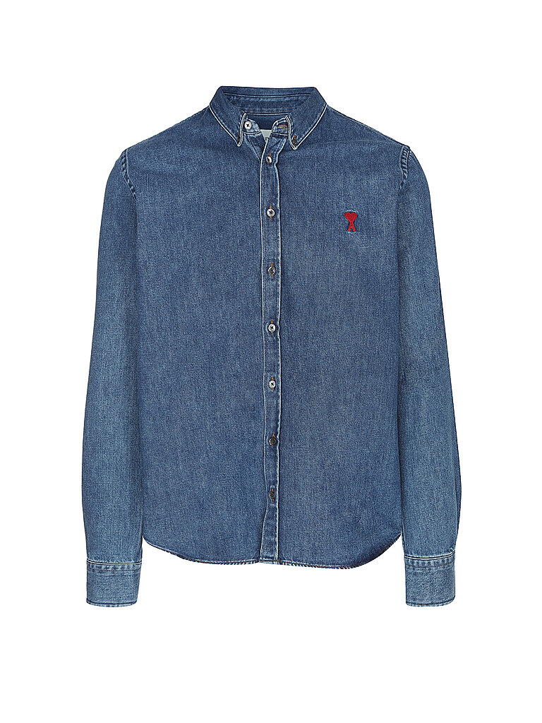 AMI PARIS Jeanshemd  blau | M von AMI PARIS