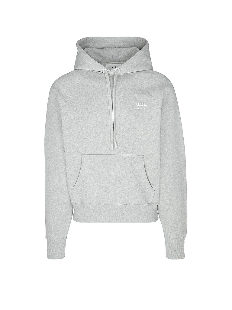 AMI PARIS Kapuzensweater - Hoodie hellgrau | L von AMI PARIS