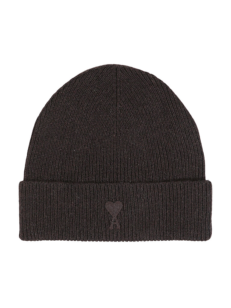 AMI PARIS Kaschmirmütze - Haube TONAL ADC BEANIE braun von AMI PARIS