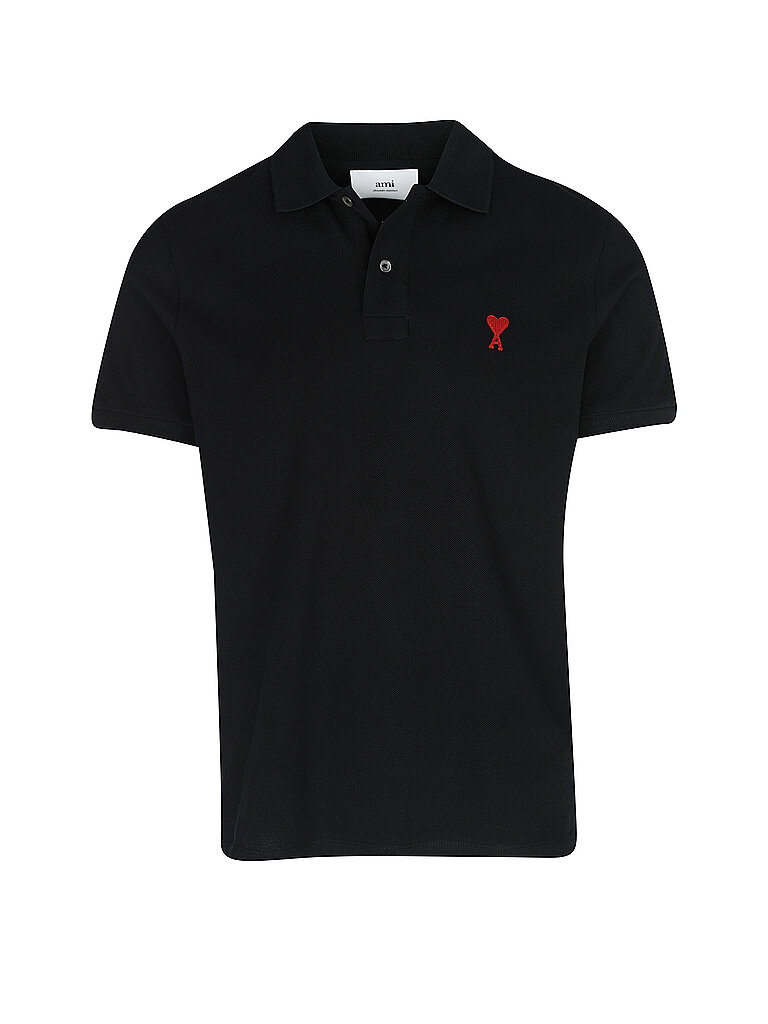 AMI PARIS Poloshirt schwarz | L von AMI PARIS