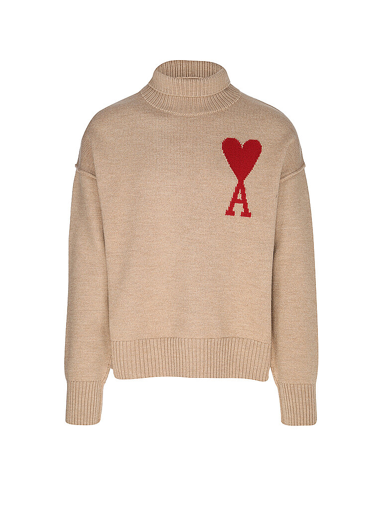 AMI PARIS Rollkragenpullover camel | M von AMI PARIS