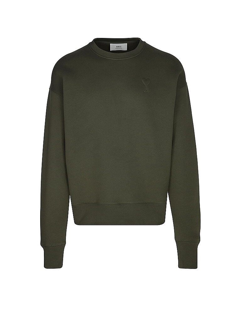 AMI PARIS Sweater olive | L von AMI PARIS