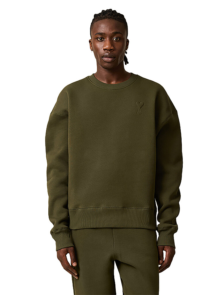 AMI PARIS Sweater olive | L von AMI PARIS