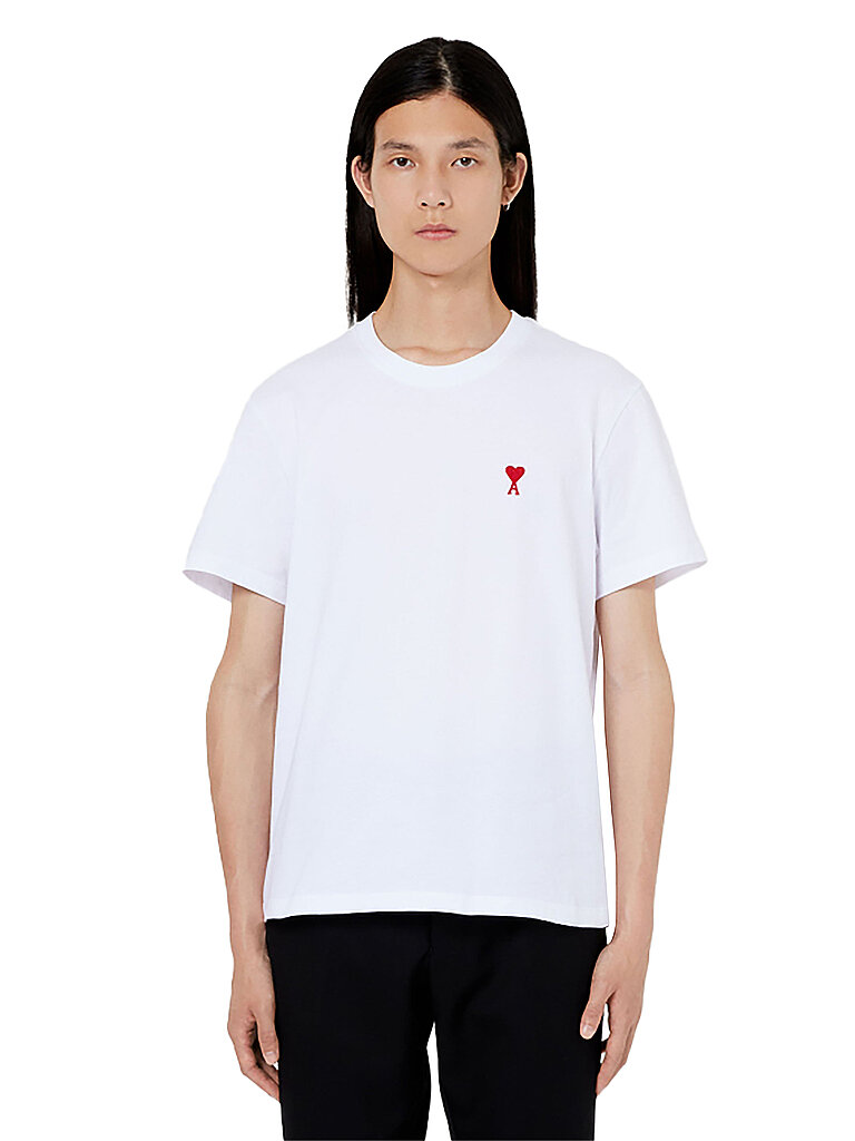 AMI PARIS T-Shirt Ami De Coeur weiss | L von AMI PARIS