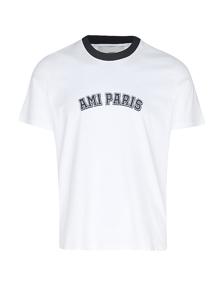 AMI PARIS T-Shirt weiss | L von AMI PARIS