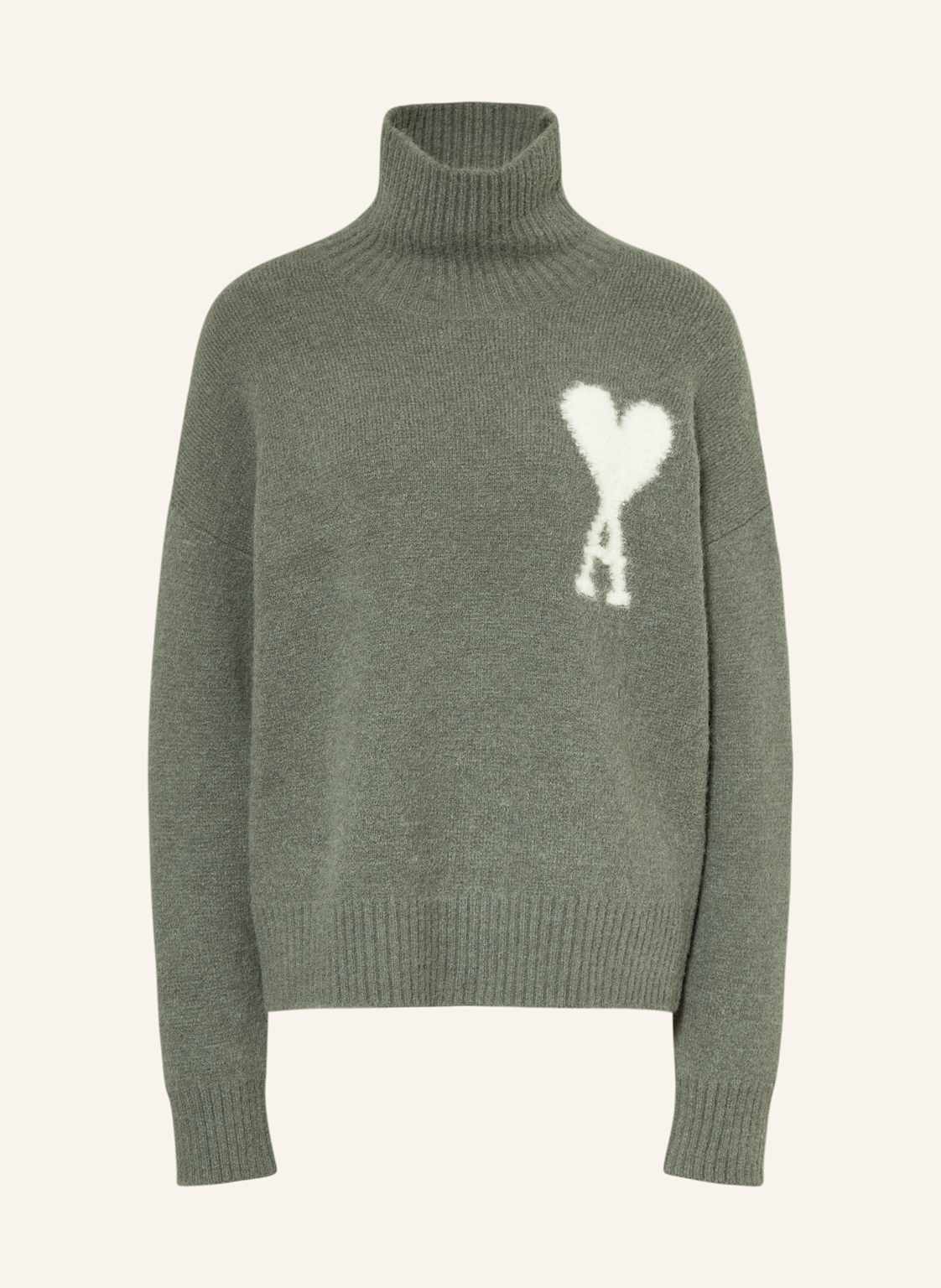 Ami Paris Alpaka-Pullover gruen Ami Paris Alpaka-Pullover gruen von AMI PARIS