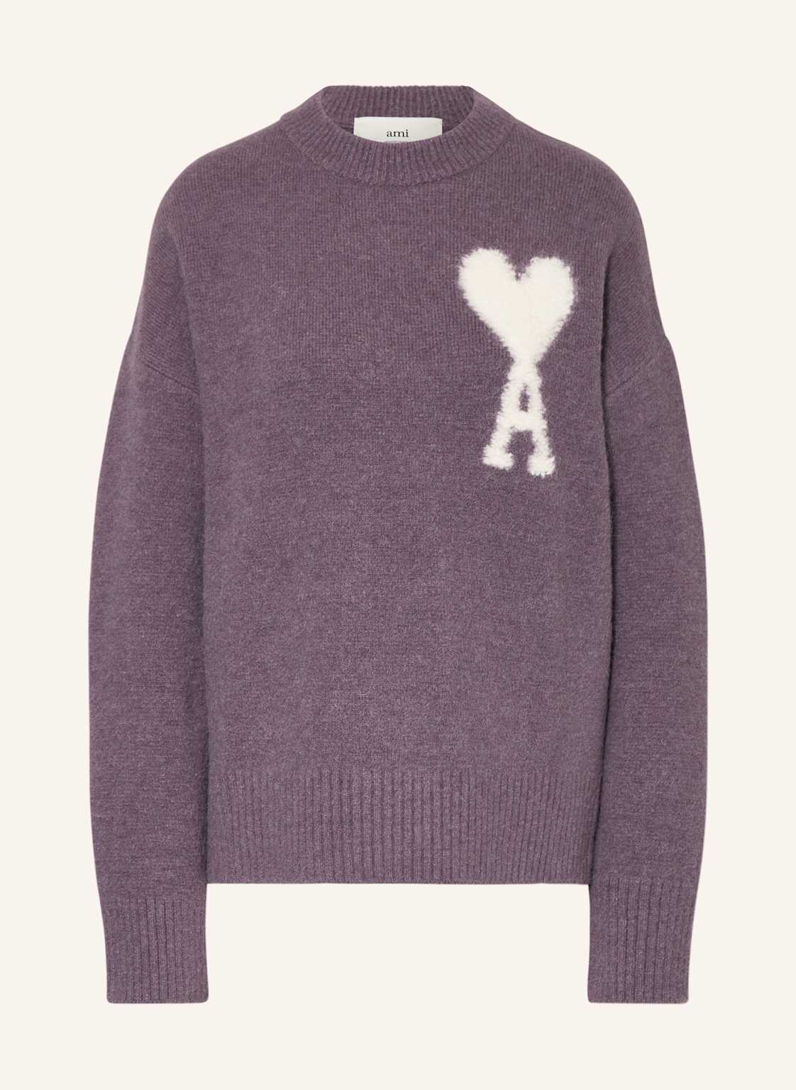 Ami Paris Alpaka-Pullover lila von AMI PARIS