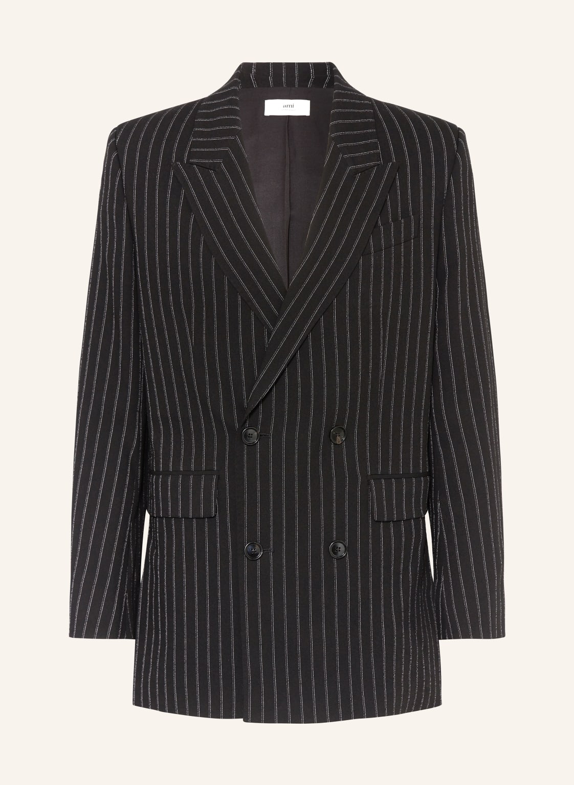 Ami Paris Anzugsakko Regular Fit schwarz Ami Paris Anzugsakko Regular Fit schwarz von AMI PARIS