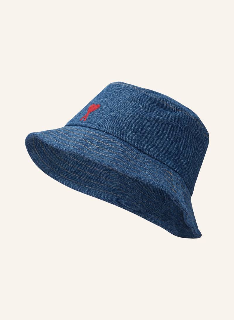 Ami Paris Bucket-Hat blau von AMI PARIS