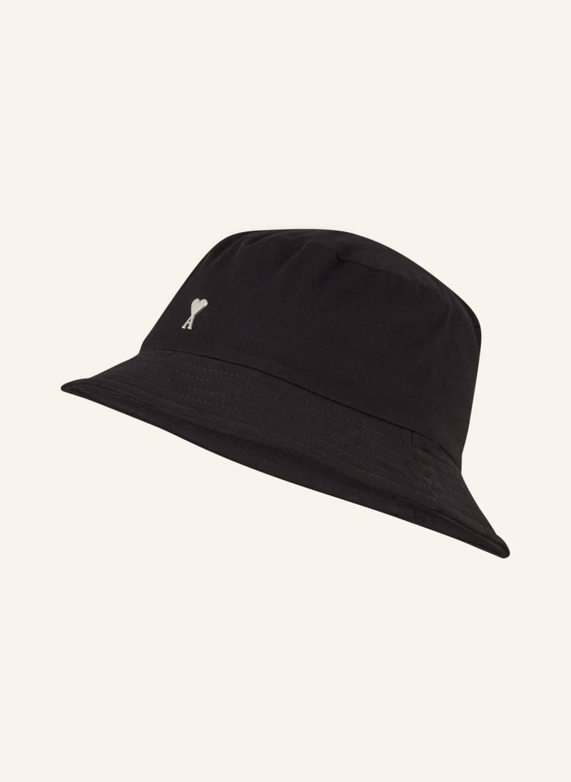 Ami Paris Bucket-Hat schwarz von AMI PARIS