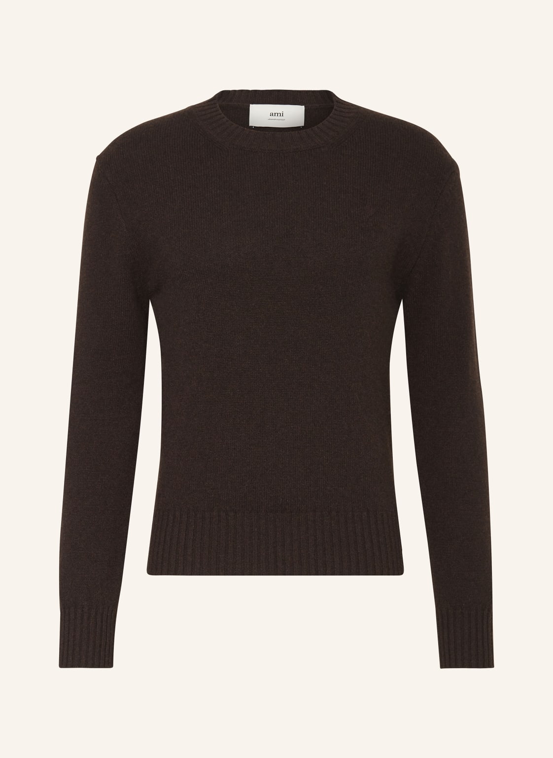 Ami Paris Cashmere-Pullover braun von AMI PARIS