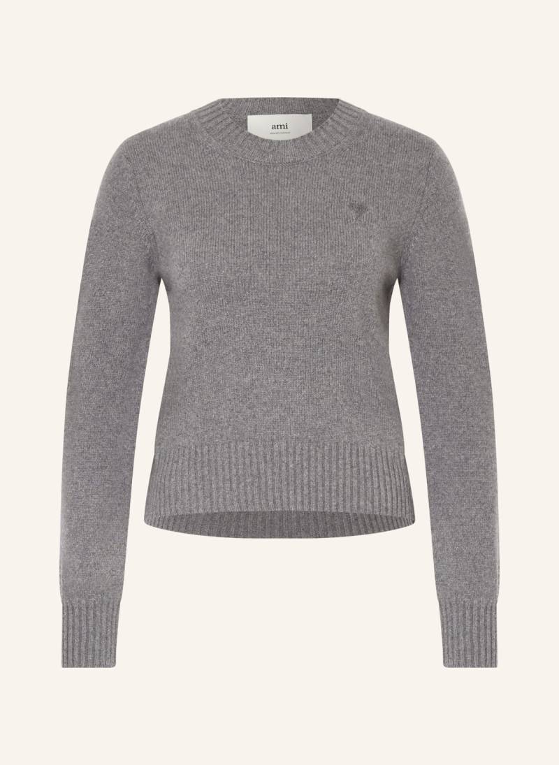 Ami Paris Cashmere-Pullover grau von AMI PARIS