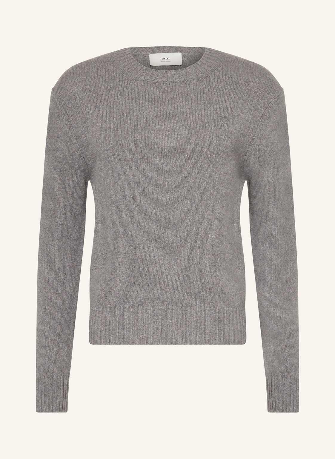 Ami Paris Cashmere-Pullover grau Ami Paris Cashmere-Pullover grau von AMI PARIS