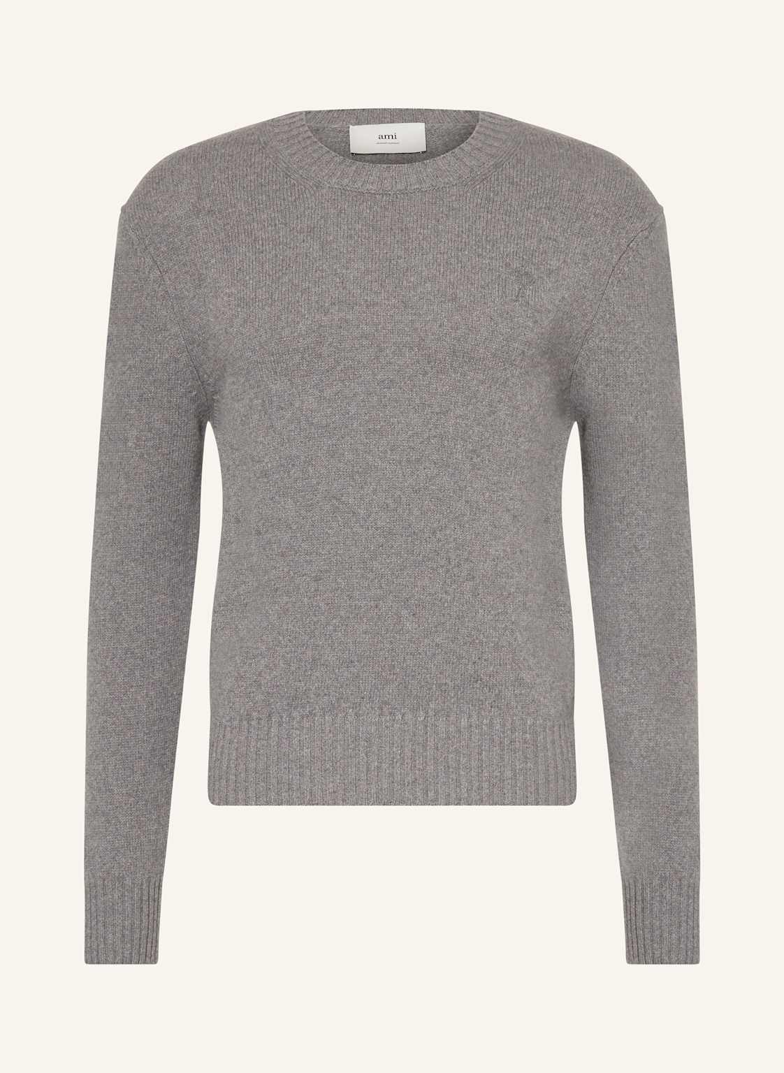 Ami Paris Cashmere-Pullover grau von AMI PARIS