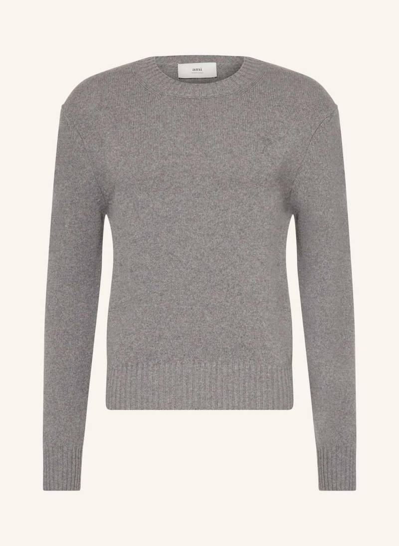 Ami Paris Cashmere-Pullover grau Ami Paris Cashmere-Pullover grau von AMI PARIS