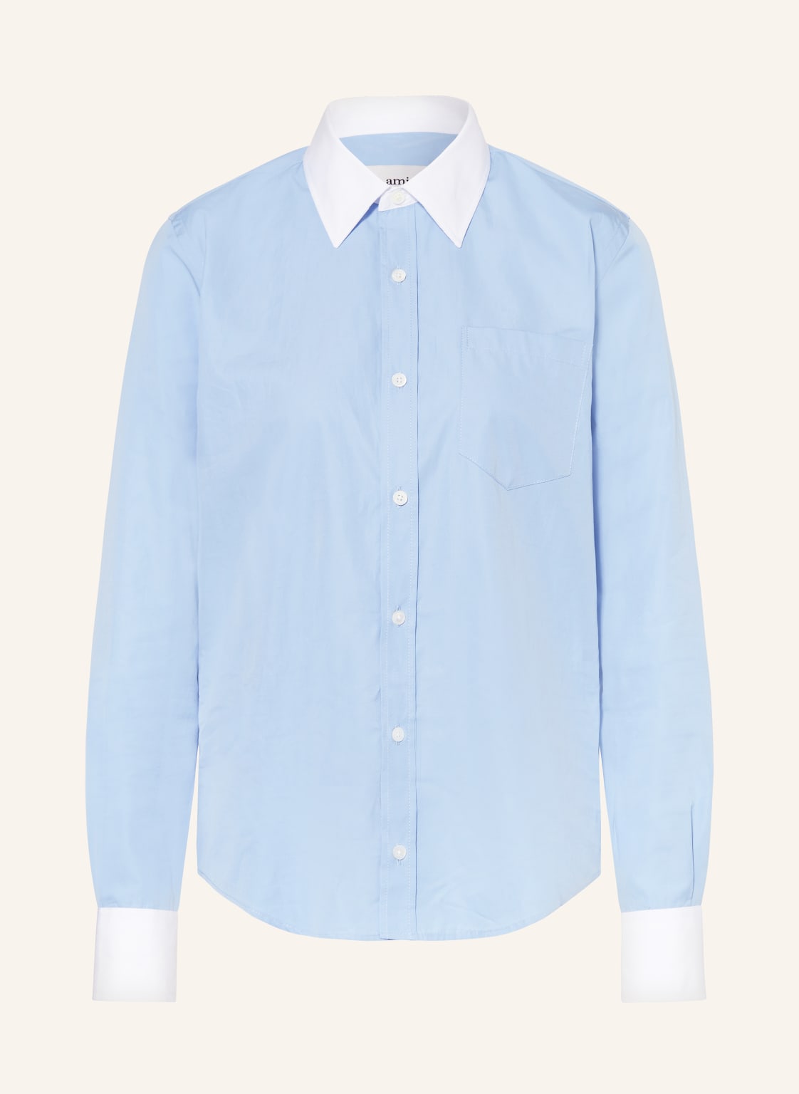 Ami Paris Hemdbluse blau Ami Paris Hemdbluse blau von AMI PARIS