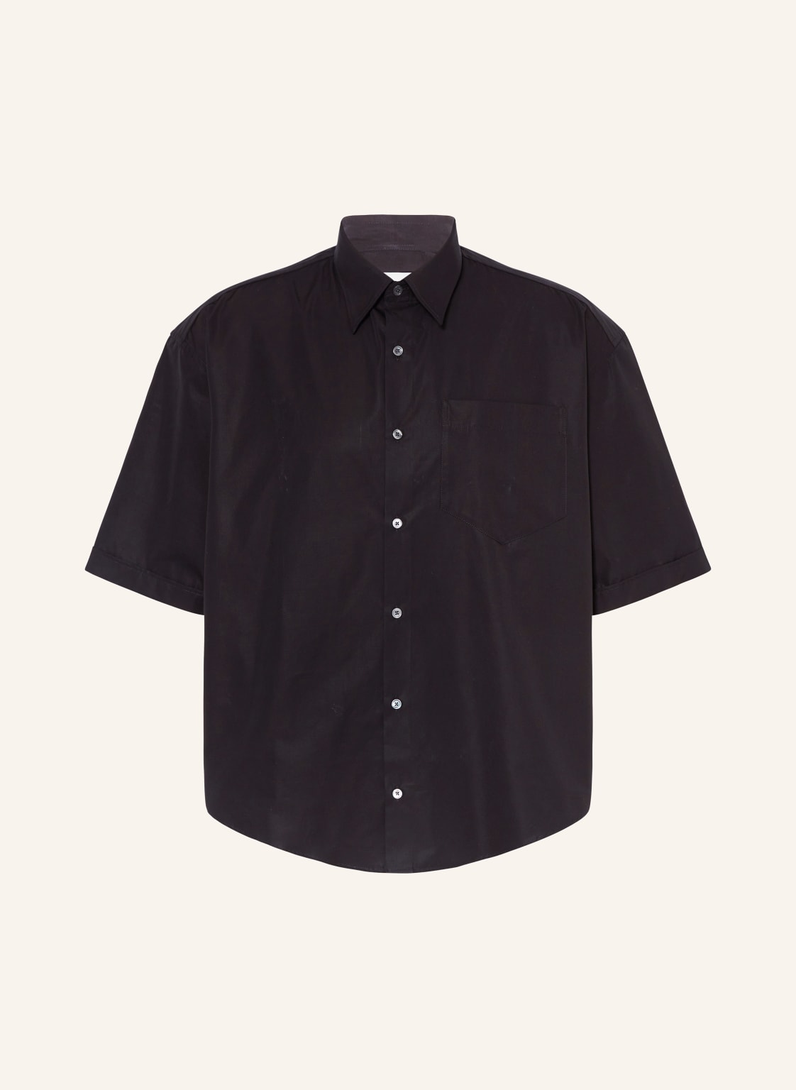 Ami Paris Kurzarm-Hemd Comfort Fit schwarz Ami Paris Kurzarm-Hemd Comfort Fit schwarz von AMI PARIS