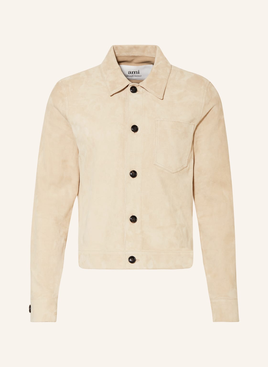 Ami Paris Leder-Overjacket beige Ami Paris Leder-Overjacket beige von AMI PARIS