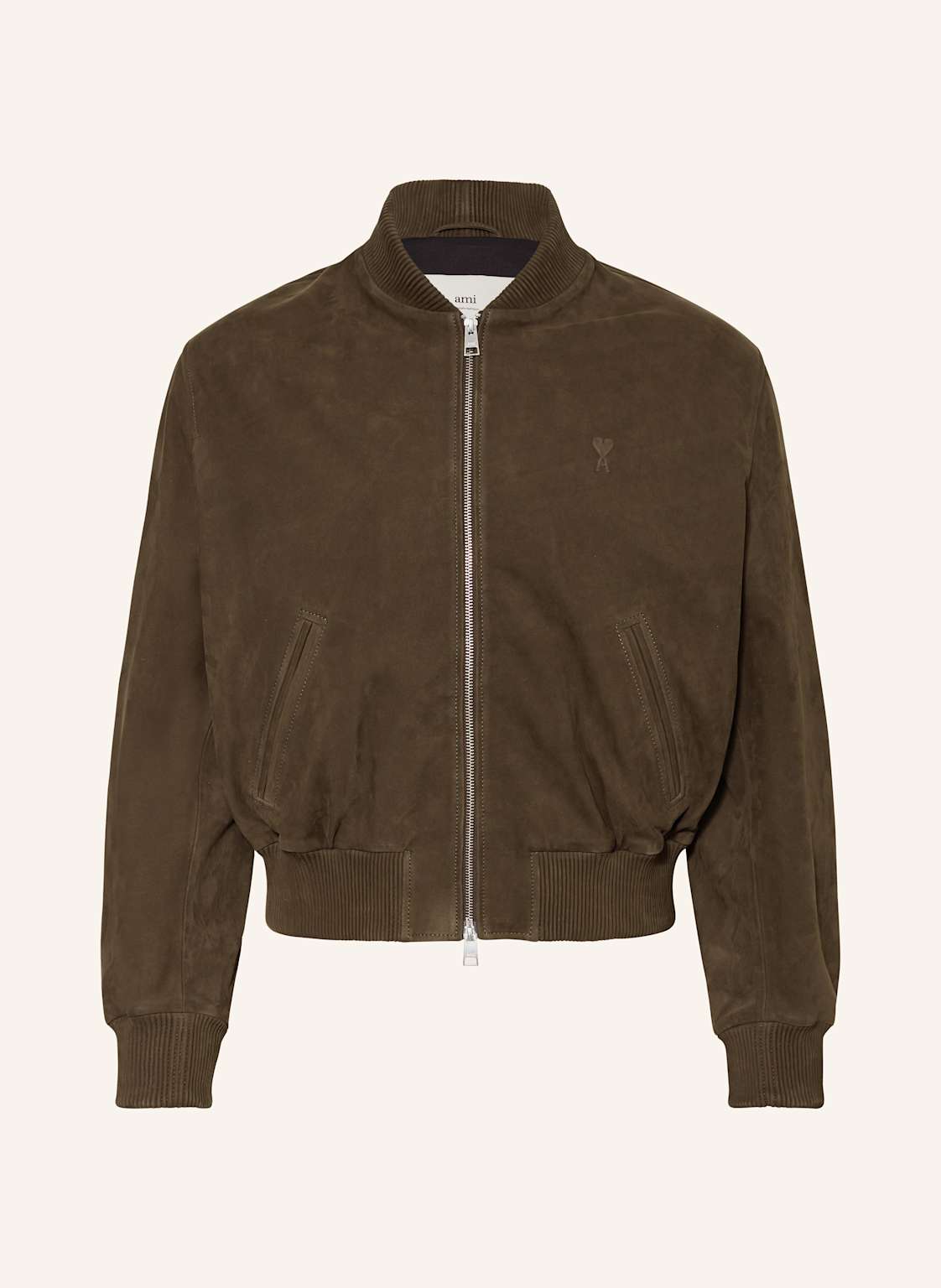 Ami Paris Lederblouson gruen Ami Paris Lederblouson gruen von AMI PARIS