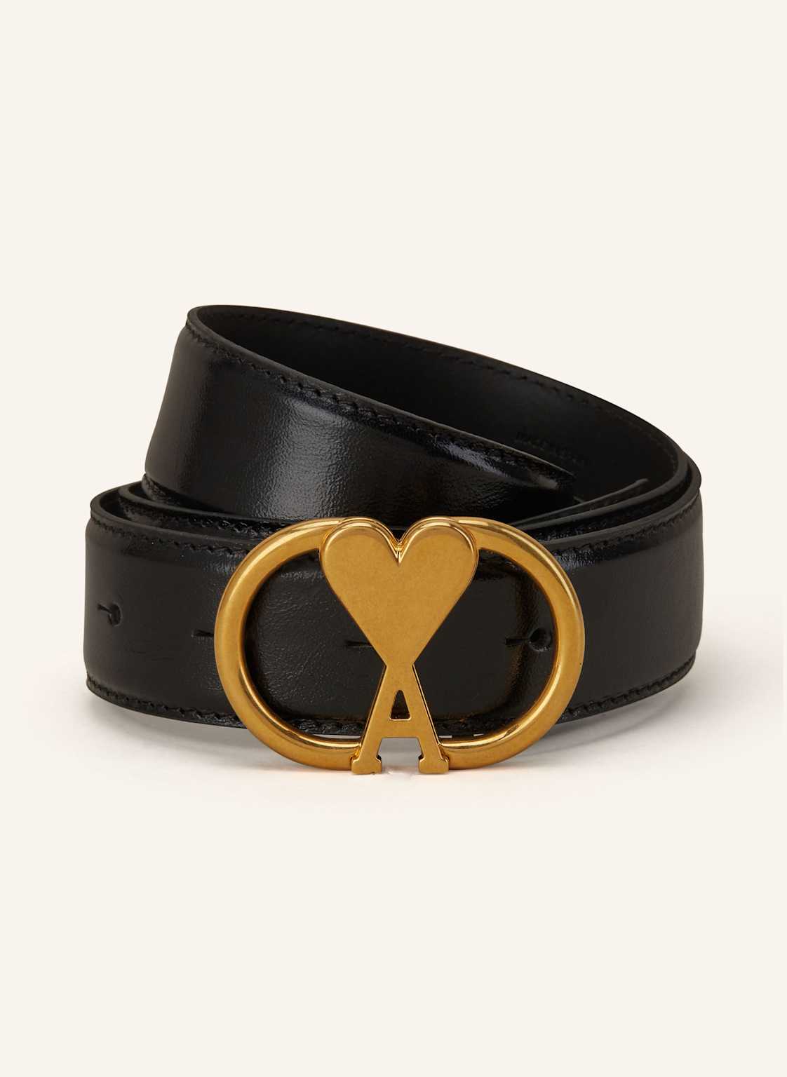 Ami Paris Ledergürtel schwarz Ami Paris Ledergürtel schwarz von AMI PARIS