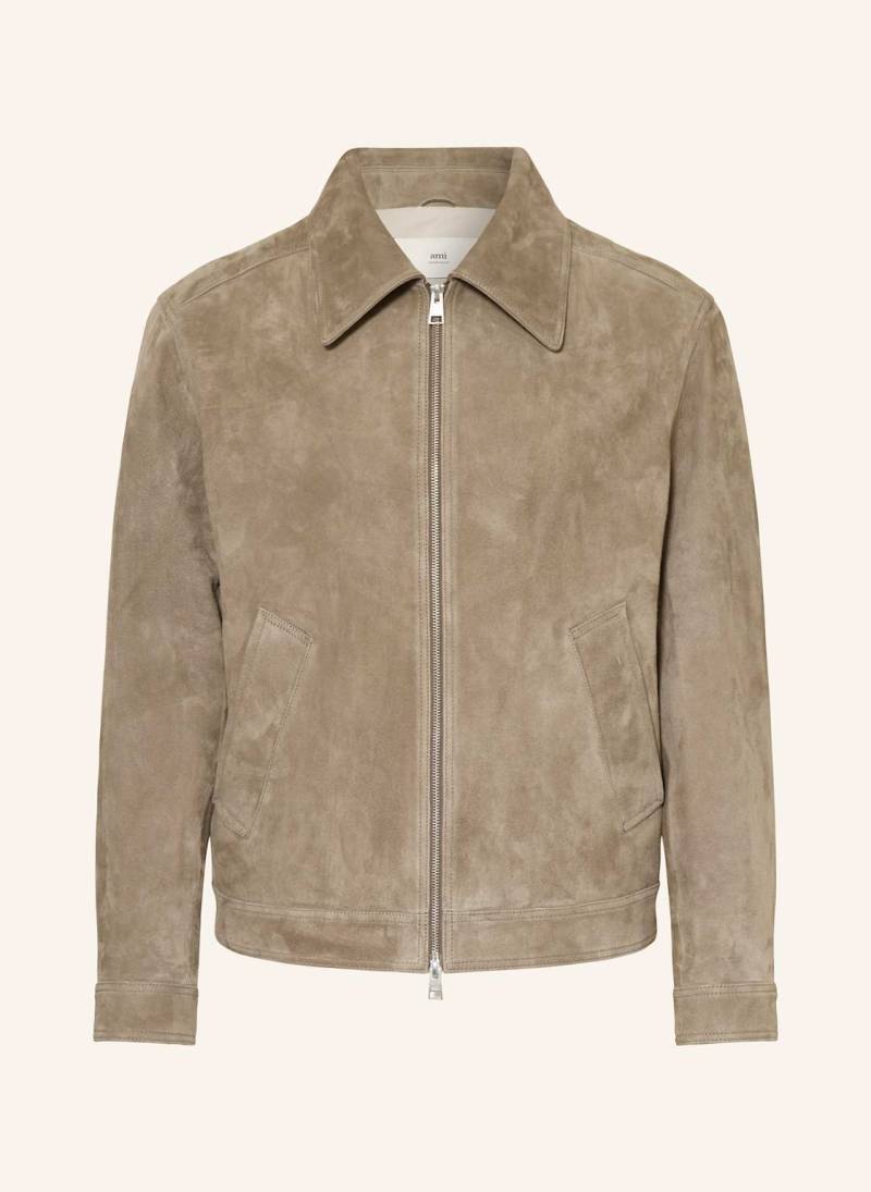 Ami Paris Lederjacke beige von AMI PARIS