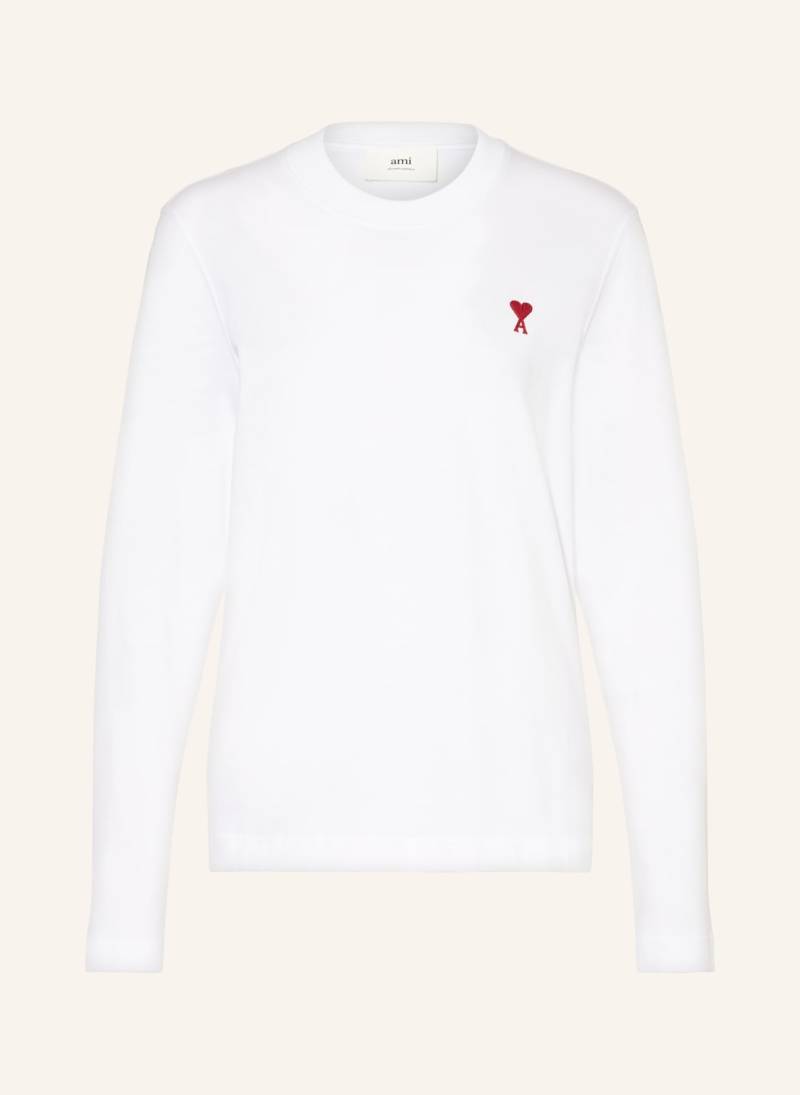 Ami Paris Longsleeve weiss von AMI PARIS