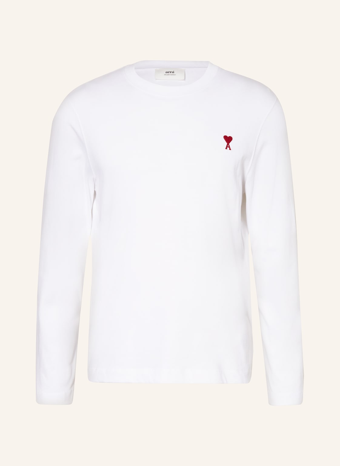 Ami Paris Longsleeve weiss von AMI PARIS