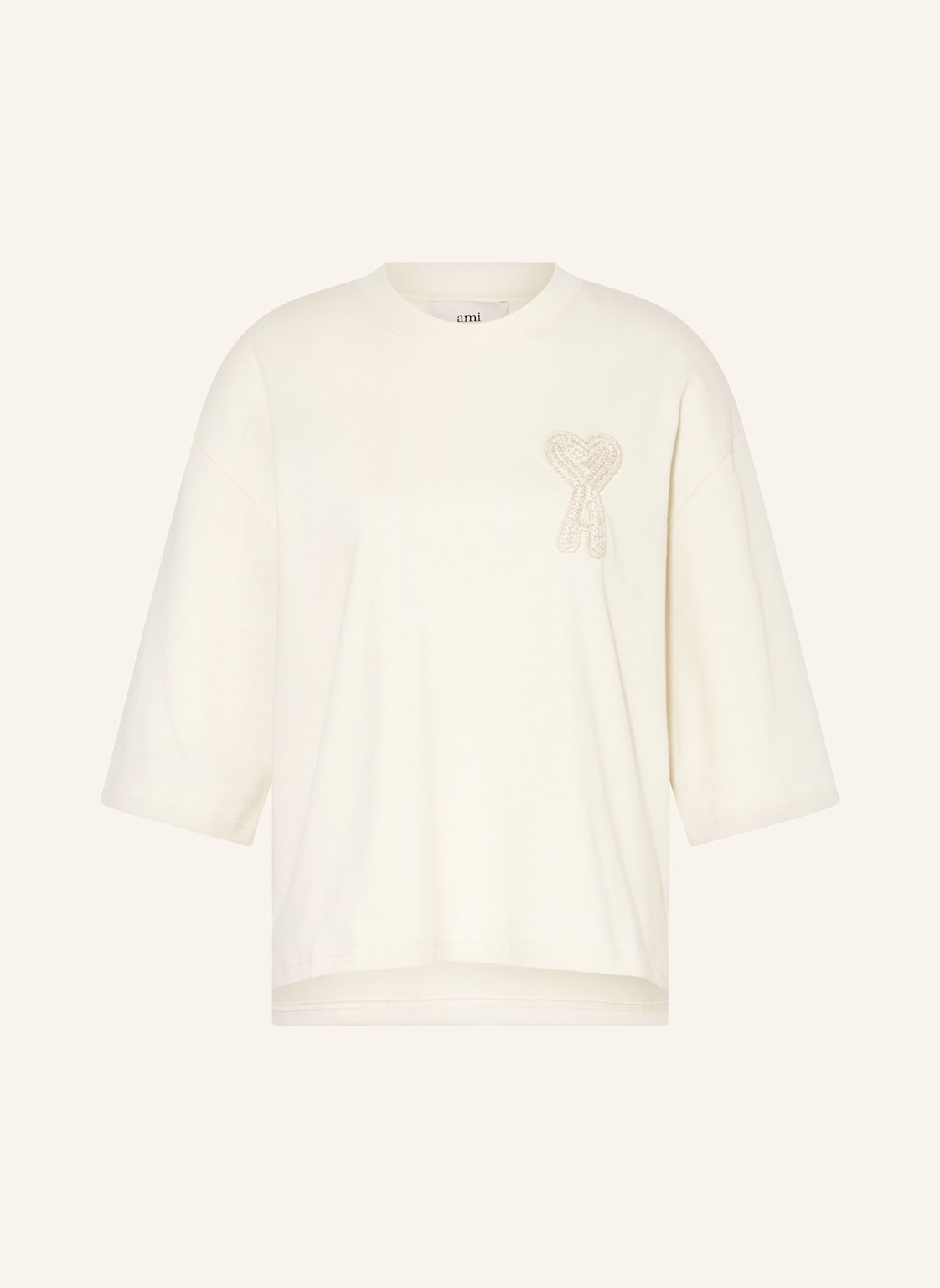 Ami Paris Oversized-Shirt beige Ami Paris Oversized-Shirt beige von AMI PARIS