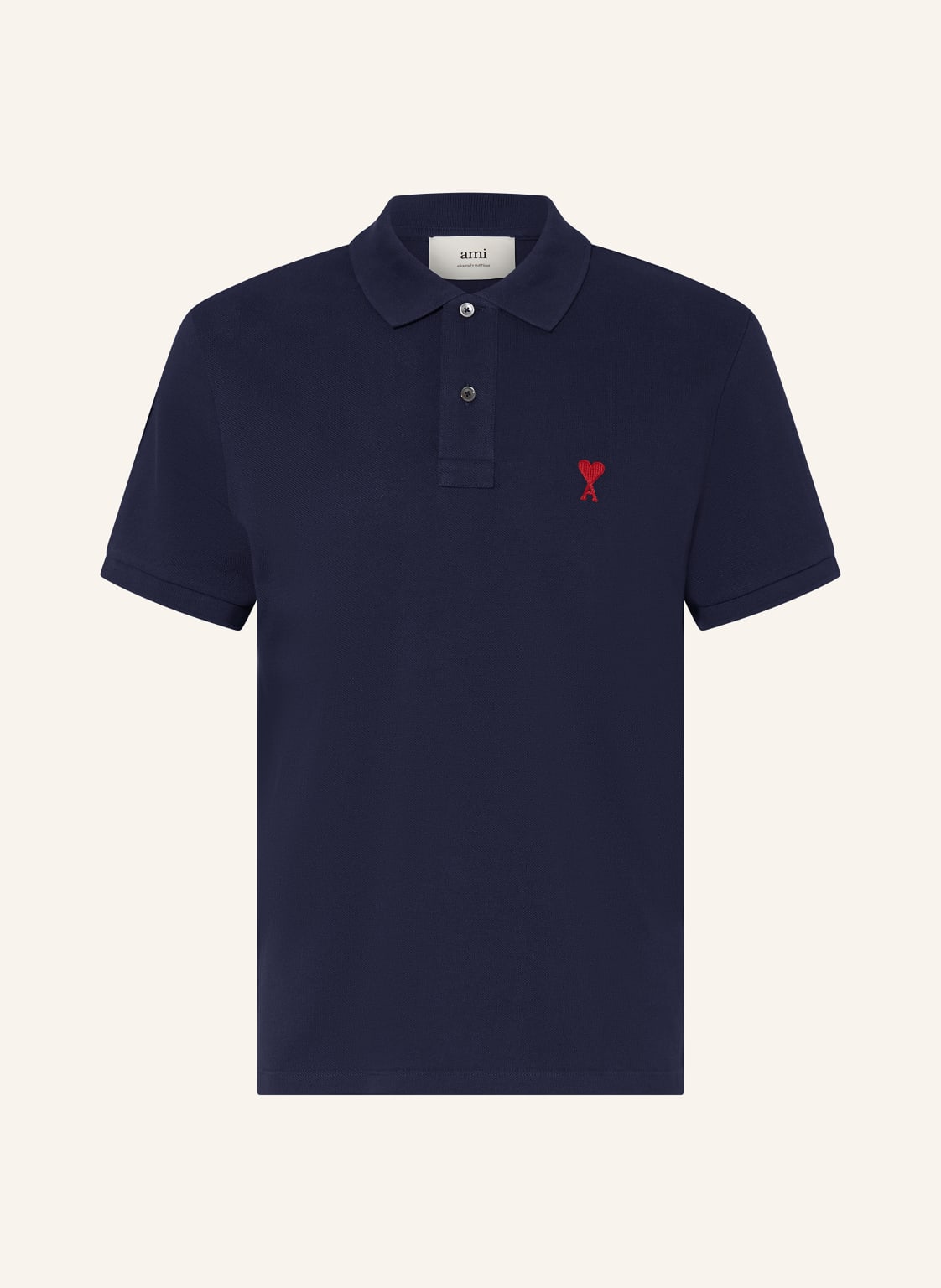 Ami Paris Piqué-Poloshirt blau von AMI PARIS