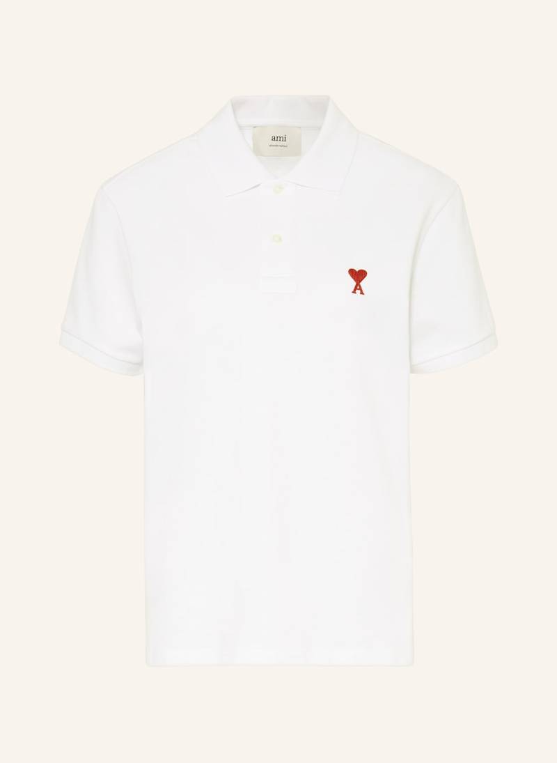 Ami Paris Piqué-Poloshirt weiss von AMI PARIS