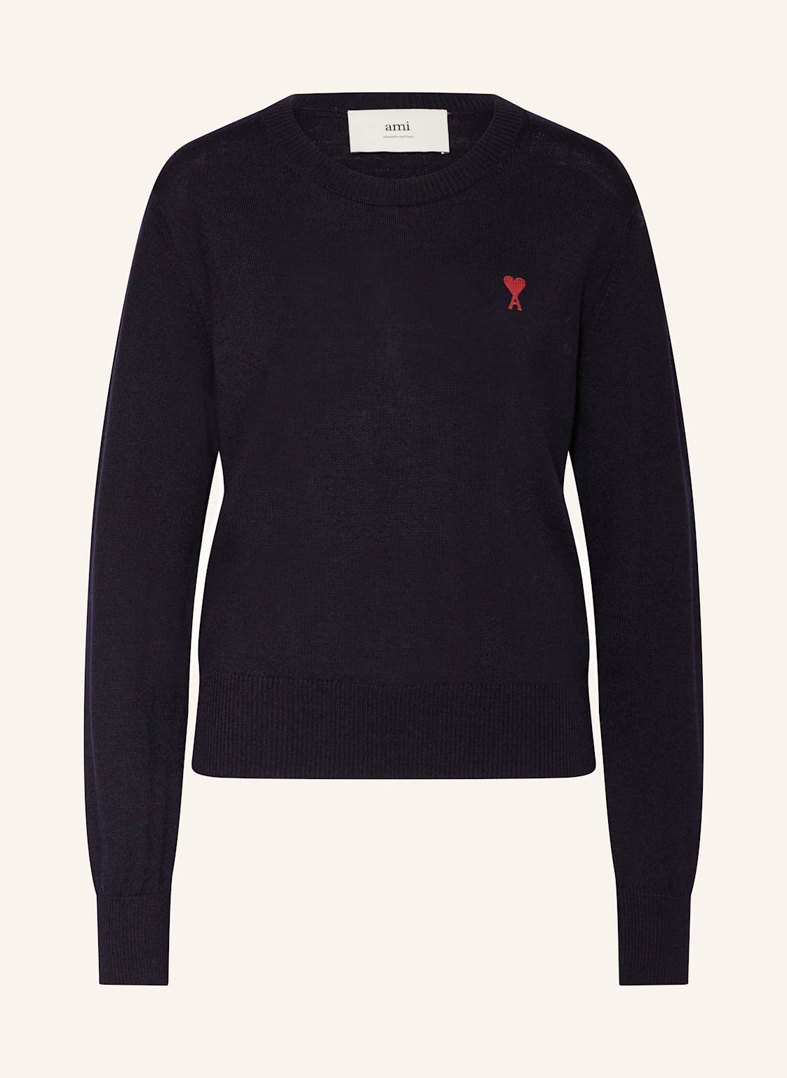 Ami Paris Pullover Aus Merinowolle blau Ami Paris Pullover Aus Merinowolle blau von AMI PARIS
