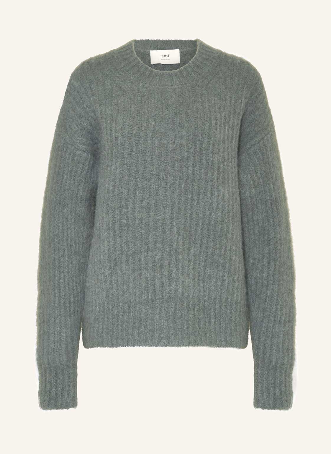 Ami Paris Pullover Mit Alpaka Und Mohair gruen Ami Paris Pullover Mit Alpaka Und Mohair gruen von AMI PARIS