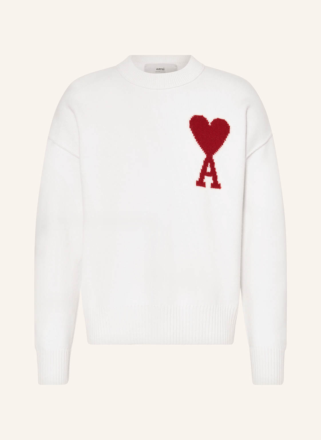 Ami Paris Pullover weiss Ami Paris Pullover weiss von AMI PARIS