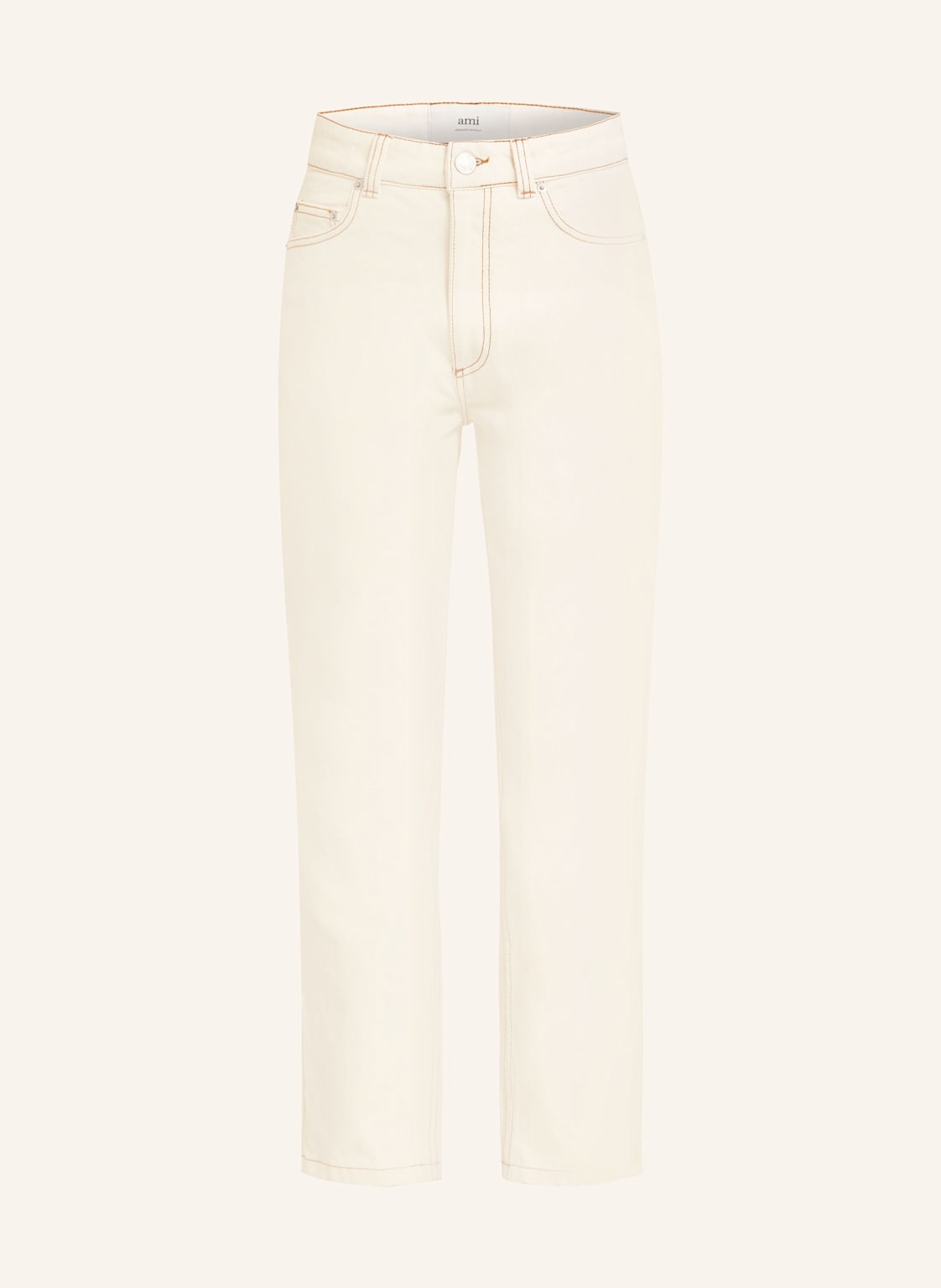 Ami Paris Straight Jeans beige von AMI PARIS