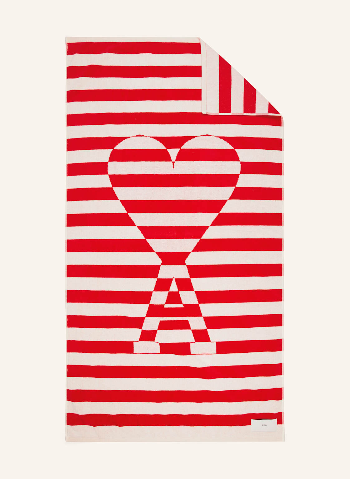 Ami Paris Strandtuch rot Ami Paris Strandtuch rot von AMI PARIS