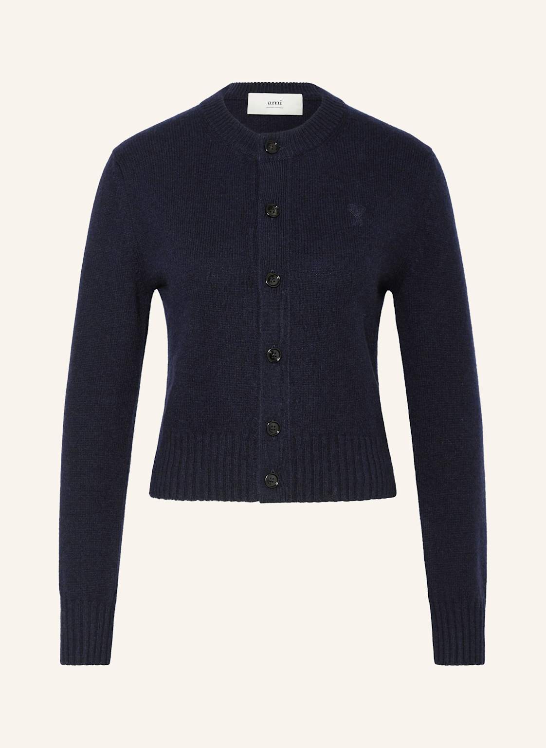 Ami Paris Strickjacke Aus Cashmere blau von AMI PARIS