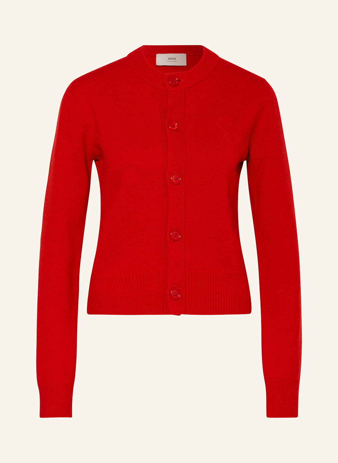 Ami Paris Strickjacke rot Ami Paris Strickjacke rot von AMI PARIS
