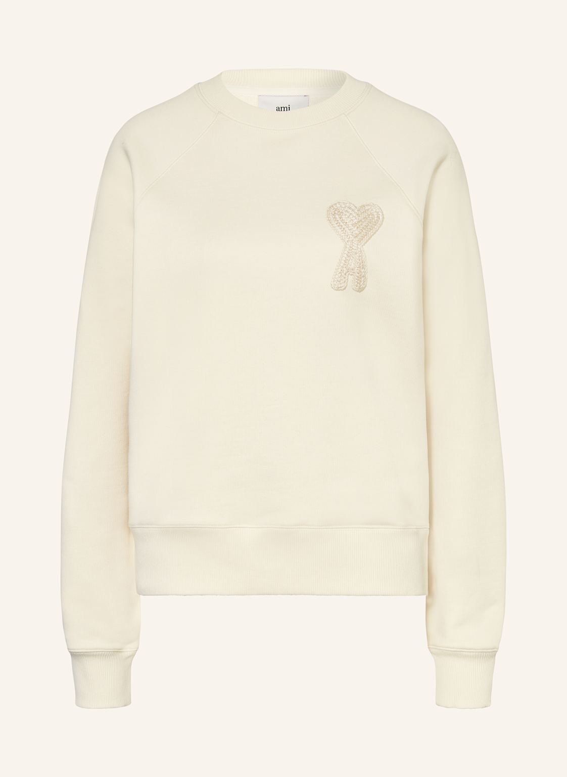 Ami Paris Sweatshirt beige Ami Paris Sweatshirt beige von AMI PARIS