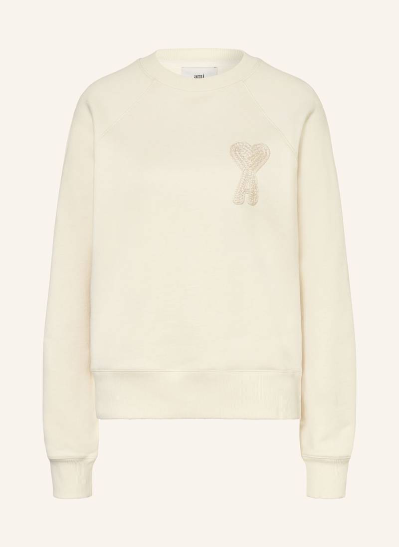 Ami Paris Sweatshirt beige Ami Paris Sweatshirt beige von AMI PARIS